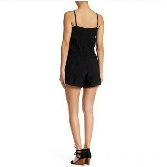 Gypsy 05 black eyelit lace romper - Picture 2 of 11